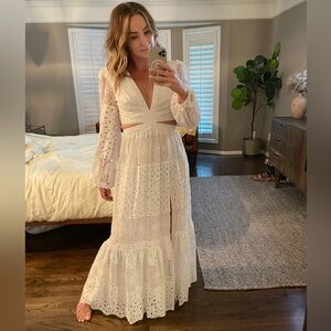 Gianni Bini • Lace Cut Out Maxi Dress • EUC • Size 6